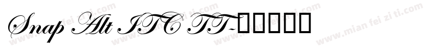 Snap Alt ITC TT字体转换